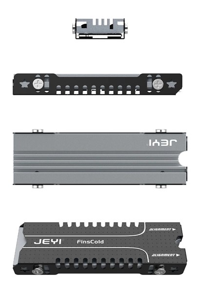 Dissipador Térmico Para SSD M.2 NVMe NGFF 2280 - 22x80mm - JEYI - Dissipador Para SSD NVMe