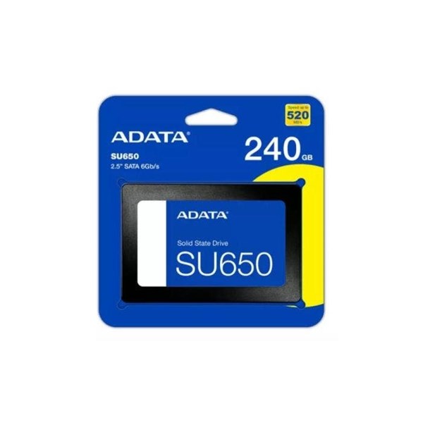 SSD 240GB Sata III 2.5" - Leitura 520 Mbps Gravação 450 Mbps - SU650 - ADATA
