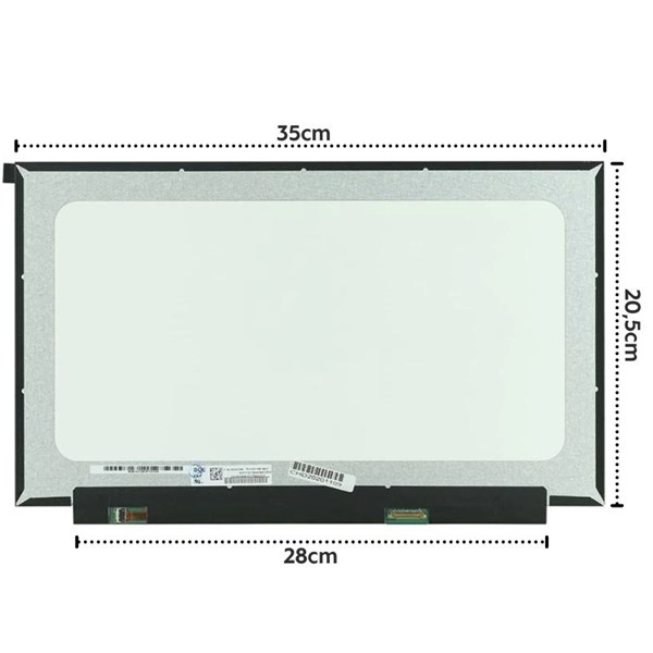 Tela 15.6" Led Slim 30 Pinos 1920x1080 Full HD IPS - Fixação Superior e Inferior - Fosca - A1278 - B156HAN06.1 - TE152