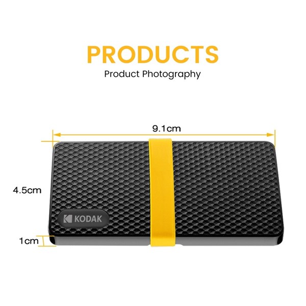 SSD Externo 512GB - X200 Series - KODAK