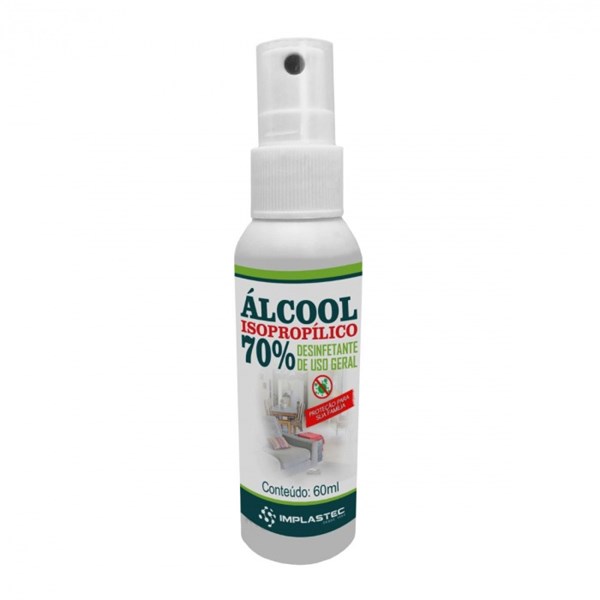 Álcool Isopropílico 70% - 60ml - Implastec