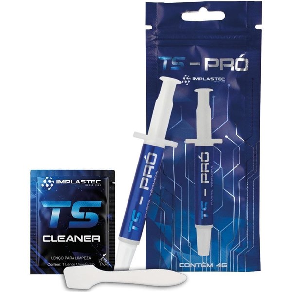 Pasta Térmica TS Pro - Seringa 4g - 6,2W/mK- Implastec