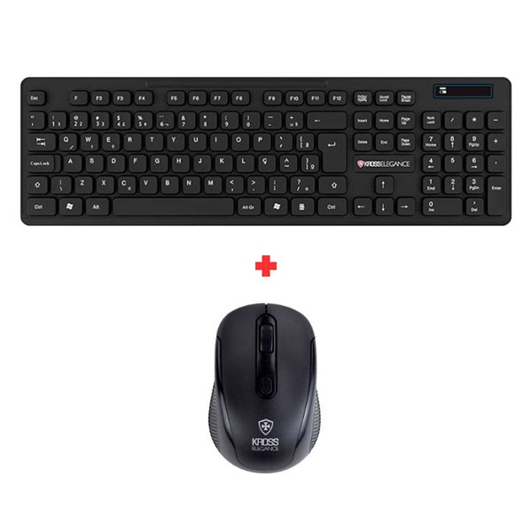 Combo Teclado + Mouse Sem Fio - KE-KM558V1 - Kross Elegance