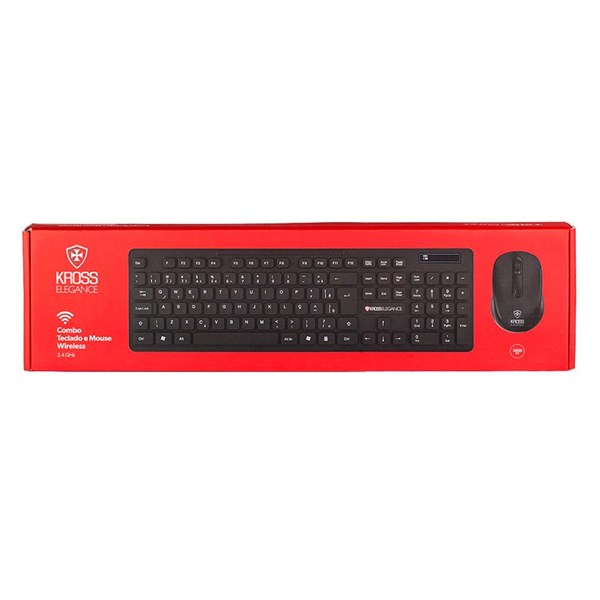 Combo Teclado + Mouse Sem Fio - KE-KM558V1 - Kross Elegance