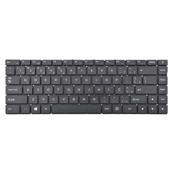 Teclado Para Notebook Positivo Master N1240 SCDY-315 Positivo Motion C4500c C4500ci C41tc C41tci Compaq 420 - Com Tecla Power - Sem Moldura - TC1047