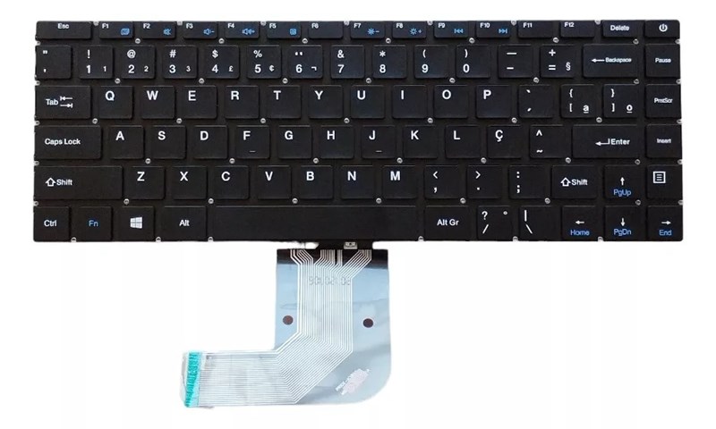 Teclado Para Notebook Multilaser Legacy Pc230 Pc231 Pc280 K3892 Yms-0177 - Sem Moldura - TC1063