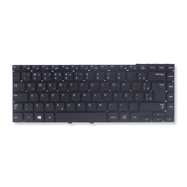 Teclado Para Notebook Samsung NP270 NP275 NP275E NP270E NP270E4E NP275E4E NP350V4X - Sem Moldura - Preto