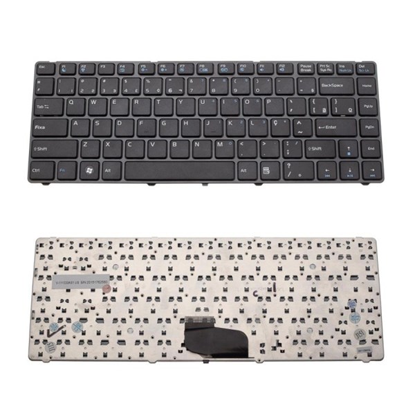 Teclado Para Notebook Semp Toshiba STI 1442 IS-1442 - Com Moldura