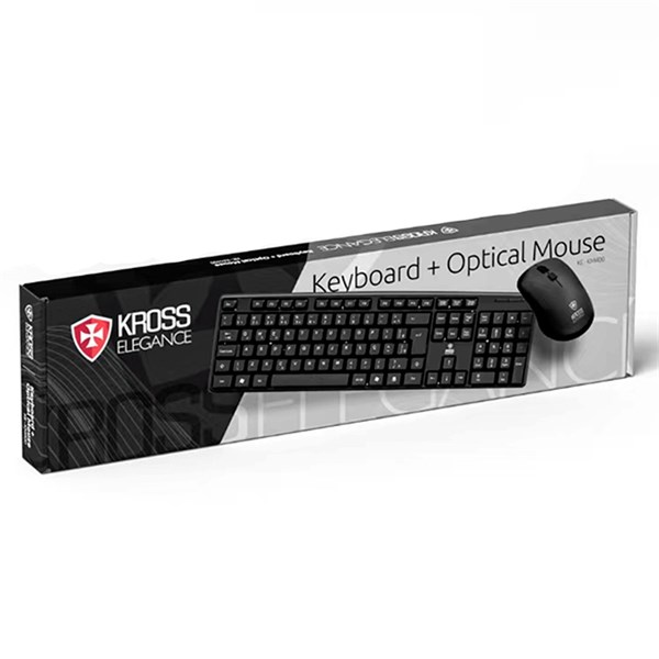Combo Teclado e Mouse USB com Fio - KE-KM400V1 2 - Kross Elegance