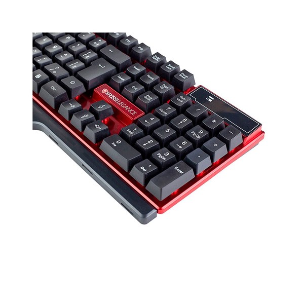 Combo Teclado e Mouse Sem Fio - Preto/Vermelho - KE-KM553V1 2 -  Kross Elegance