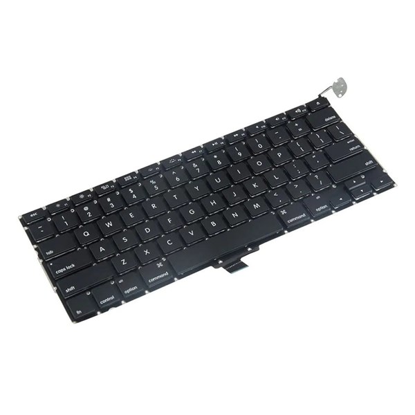 Teclado Para Apple Macbook Pro A1278 13" 2009 2010 2011 2012 2013 2014 - US Inglês - Sem Moldura - Preto - TC500