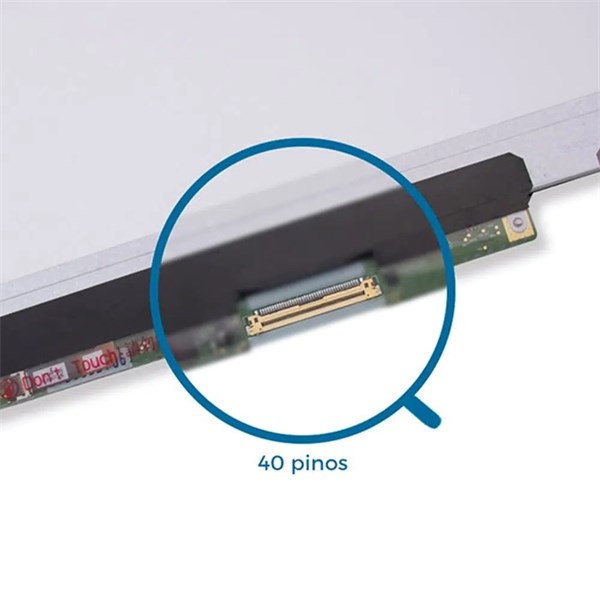 Tela 13.3" Led Slim 40 Pinos 1366x768 - Sem Fixação - Bordas Infinitas - Fosca - HW13WX001 LTN133AT25 LP133WH2 LP133WH2-TLM4