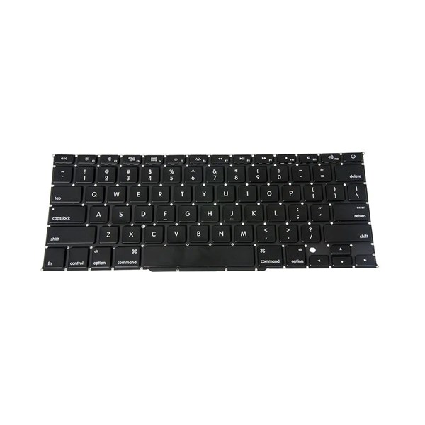 Teclado Para Apple Macbook Pro A1398 15.4" Retina ME294 ME664 ME665 MC975 MC976 MD294 MD831 MJLT2BZ/A - US Inglês - Sem Moldura