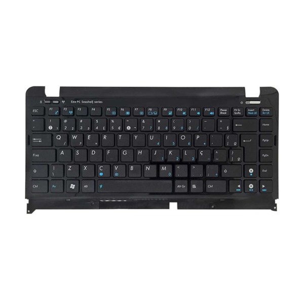 Teclado Para Netbook Asus EeePC 1201 1201HA 1201N 1201NL 1201T 1215 1215B 1215BT 1215P 1215N 1215T MP-10B96C0-528 MP-10B96PA-920 0KNA-292BR01 - Com Moldura - Preto - TC241