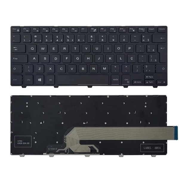 Teclado Para Notebook Dell Inspiron 14-3000 14 3000 3441 3442 3443 3446 3447 3451 3458 3465 3467 3468 5000 5442 5445 5447 5457 5458 5452 5455 5458 5459 5468 I14-5448 I14-5458 Latitude 3450 3460 3470 3 ...