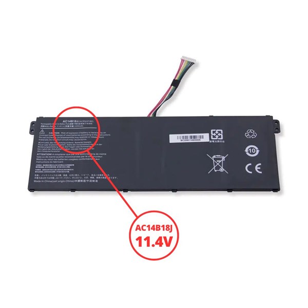 Bateria Para Notebook Acer Aspire A315 A515 E3-111 E3-112 ES1-111 ES1-311 ES1-131 ES1-332 ES1-511 ES1-512 ES1-520 ES1-521 ES1-522 ES1-531 ES1-572 ES1-711 ES1-731 V3-111 V5-122 V5-132 AC14B13J AC14B18J ...