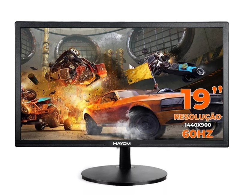 Monitor 19,0" - 1440×900 - 75Hz - HDMI e VGA - MO6001 - Hayom