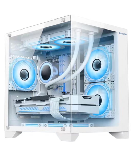 Gabinete Gamer Branco - Com 4 Fans Inclusos - GB1791 - Sem Fonte - Tamanho 350x270x350mm - Hayom