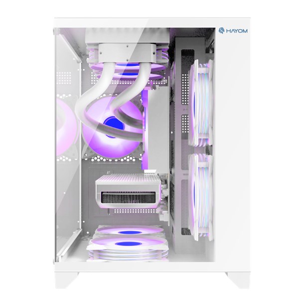 Gabinete Gamer Branco - Com 4 Fans Inclusos - GB1791 - Sem Fonte - Tamanho 350x270x350mm - Hayom