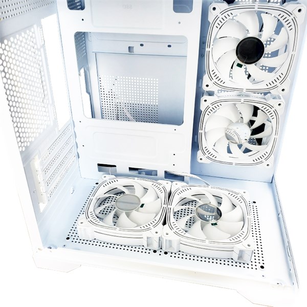 Gabinete Gamer Branco - Com 4 Fans Inclusos - GB1791 - Sem Fonte - Tamanho 350x270x350mm - Hayom