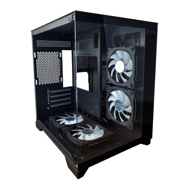 Gabinete Gamer Preto - Com 4 Fans Inclusos - GB1790 - Sem Fonte - Tamanho 350x270x350mm - Hayom