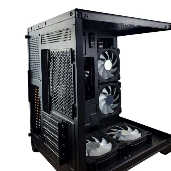 Gabinete Gamer Preto - Com 4 Fans Inclusos - GB1790 - Sem Fonte - Tamanho 350x270x350mm - Hayom