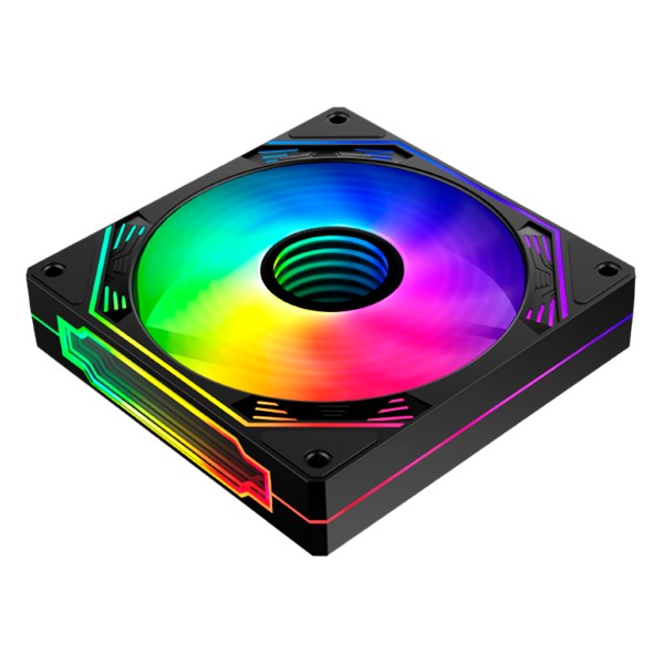 Kit 3 Fans Coolers 12x12cm Preto - Com Controlador e Controle Remoto - FC1308