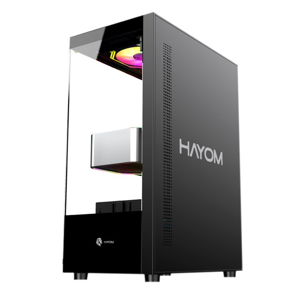 Gabinete Gamer Preto - Com 3 Fans Inclusos - GB1792 - Sem Fonte - Tamanho 310x192x447mm - Hayom