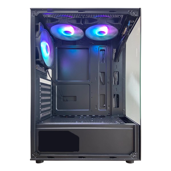 Gabinete Gamer Preto - Com 3 Fans Inclusos - GB1792 - Sem Fonte - Tamanho 310x192x447mm - Hayom