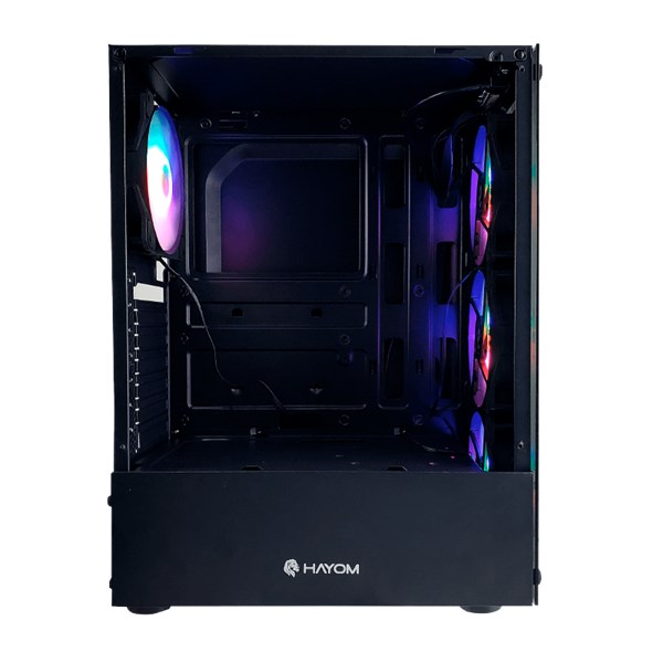 Gabinete Gamer Preto - Com 4 Fans Inclusos - GB1749 - Sem Fonte - Tamanho 330x180x425mm - Hayom