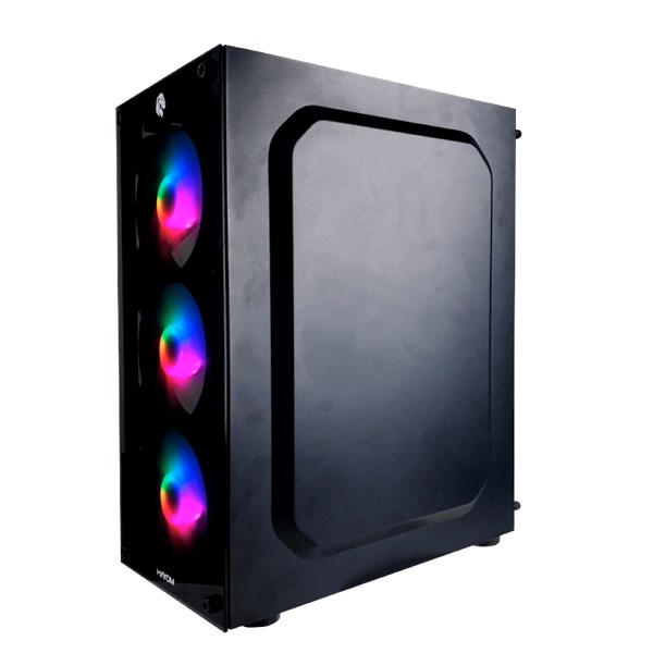 Gabinete Gamer Preto - Com 4 Fans Inclusos - GB1749 - Sem Fonte - Tamanho 330x180x425mm - Hayom