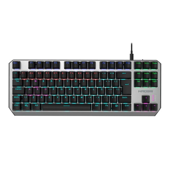 Teclado Mecânico Gamer Randgrid Rainbow Switch Azul LED KE-KG125 - Kross Elegance