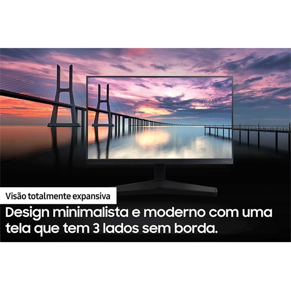 Monitor Gamer Samsung 27" LED Full HD IPS 75 Hz - 1920 x 1080 - LF27T350FHLMZD