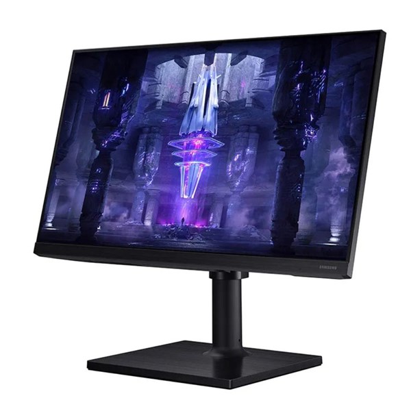 Monitor Gamer Samsung Odyssey 24", FHD, 144 Hz, 1ms, com ajuste de altura, HDMI, DP, VGA, Freesync, Preto, Série G3