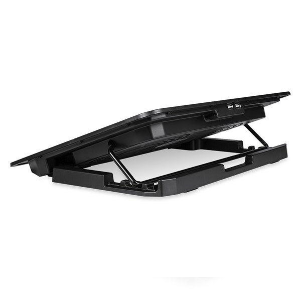 Suporte Para Notebook 15,6" - Refrigerada com 2 Coolers de 125mm Com LED Azul Com USB - NBC-50BK NBC-50V2BK - C3Tech