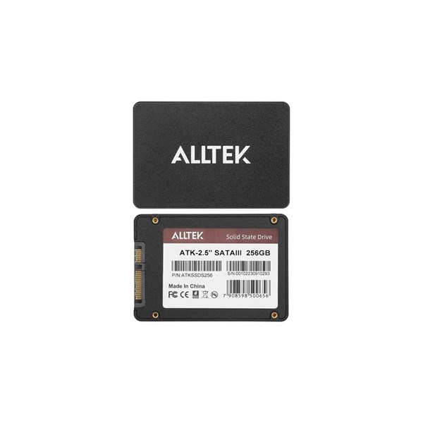 SSD 256GB Sata III 2.5" - Leitura 570 Mbps Gravação 520 Mbps - ALLTEK