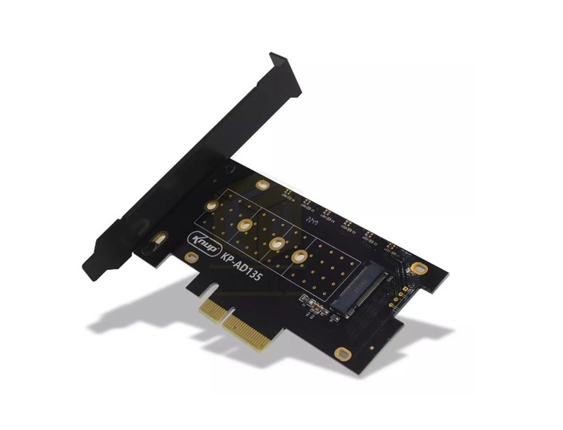 Placa PCIe Para SSD M.2 NVMe PCI-E 3.0 X4 X8 X16 - KP-AD135 - Knup