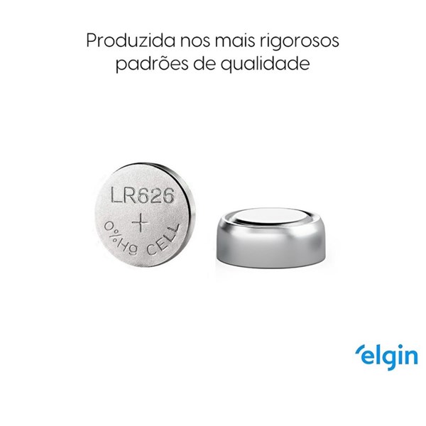 Bateria Alcalina LR626 1,5V - Elgin - 1 Unidade