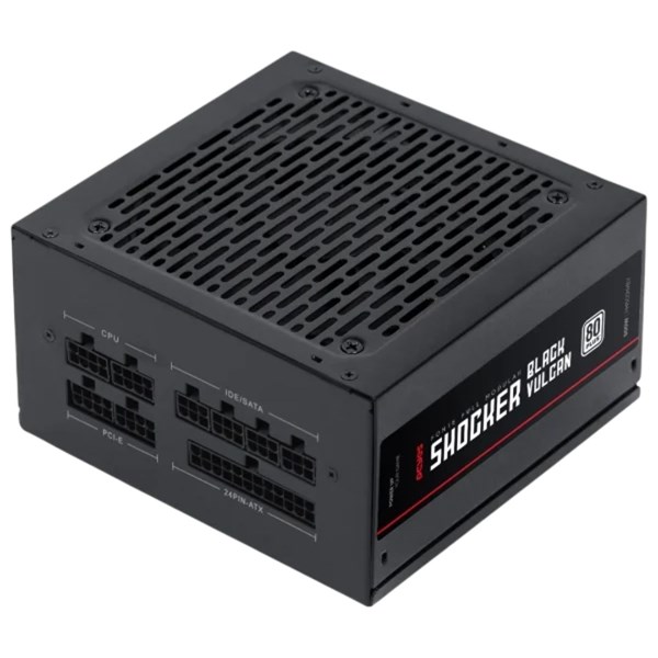 Fonte ATX 500W Gamer Modular 80Plus White - Black Vulcan Shocker Full - FM500WBV - PCYES