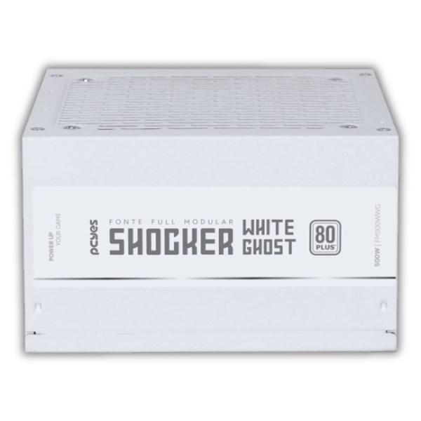 Fonte ATX 500W Gamer Modular 80Plus White - White Ghost Shocker Full - FM500WWG - PCYES