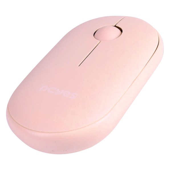 Mouse Sem Fio 1600DPI - College Pink Silent Click - Dual Mode Wireless + Bluetooth - PMCWMDSCP - PCYes