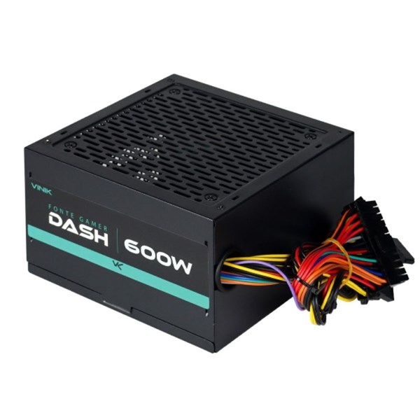 Fonte ATX 600W Gamer Dash - Preta - VFG600WP - VINIK