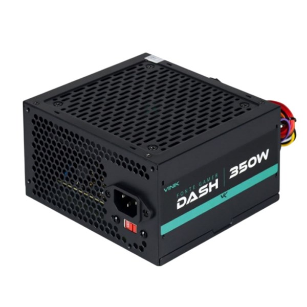 Fonte ATX 350W Gamer Dash - Preta - VFG350WPV2 - VINIK
