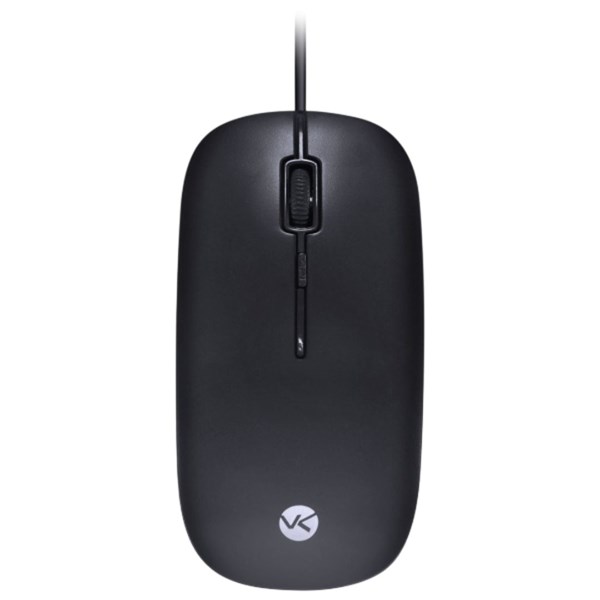 Combo Mini Teclado E Mouse Com Fio USB - Teclas Chocolate - Mouse 1200DPI - Cabo 1.8M - DC120 - Preto - VINIK