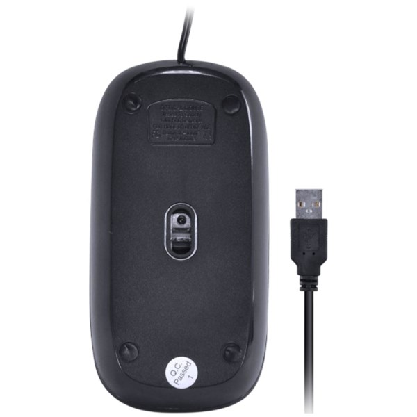 Combo Mini Teclado E Mouse Com Fio USB - Teclas Chocolate - Mouse 1200DPI - Cabo 1.8M - DC120 - Preto - VINIK