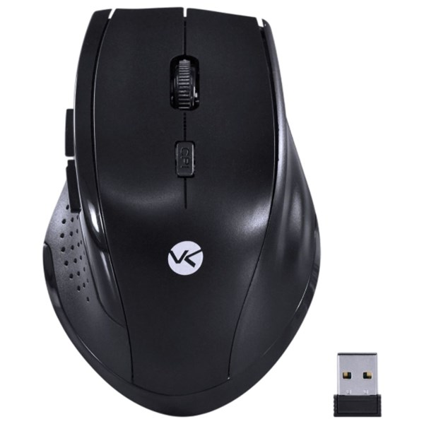Mouse Sem Fio 1200DPI Hibrido Dual Mode Wireless 2.4 GHz + Bluetooth 4.0 DYNAMIC ERGO USB - DM120 - Preto - VINIK