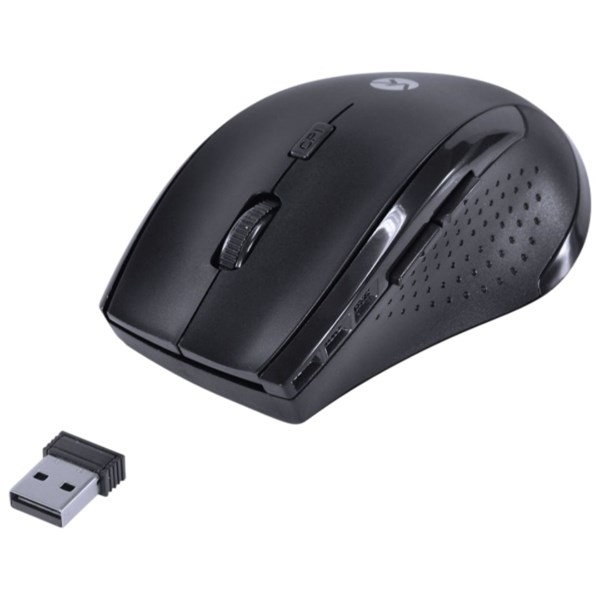 Mouse Sem Fio 1200DPI Hibrido Dual Mode Wireless 2.4 GHz + Bluetooth 4.0 DYNAMIC ERGO USB - DM120 - Preto - VINIK