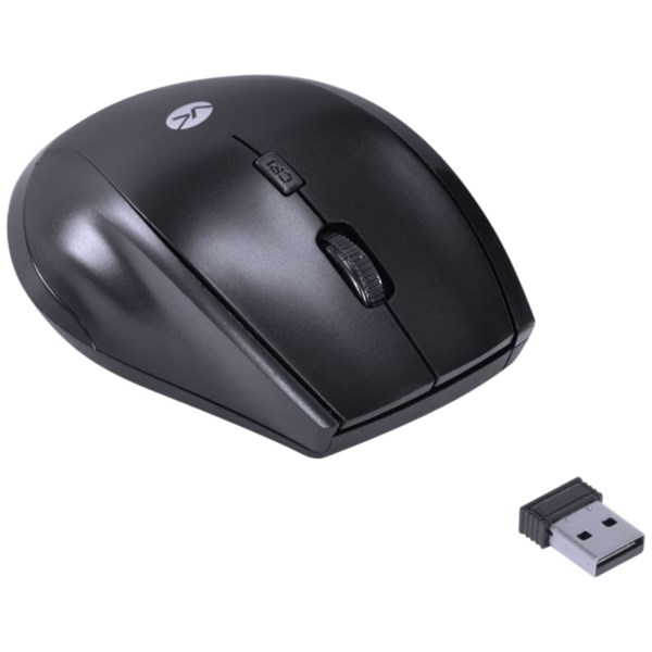 Mouse Sem Fio 1200DPI Hibrido Dual Mode Wireless 2.4 GHz + Bluetooth 4.0 DYNAMIC ERGO USB - DM120 - Preto - VINIK