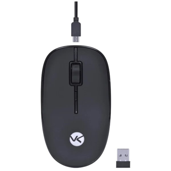 Mouse Sem Fio 1600DPI Recarregavel Power One - Receptor USB - PM100 - VINIK