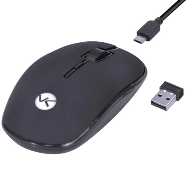 Mouse Sem Fio 1600DPI Recarregavel Power One - Receptor USB - PM100 - VINIK